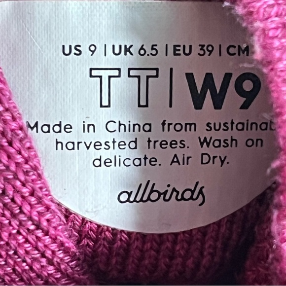 Allbirds Tree Toppers Pink High Top Sneakers Women’s Size 9 Lace Up Shoes - Picture 8 of 11